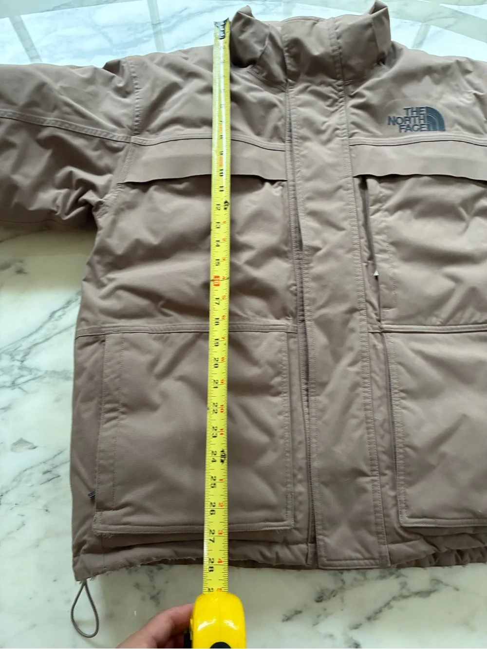 The North Face Men's Taupe Brown Puffer Jacket